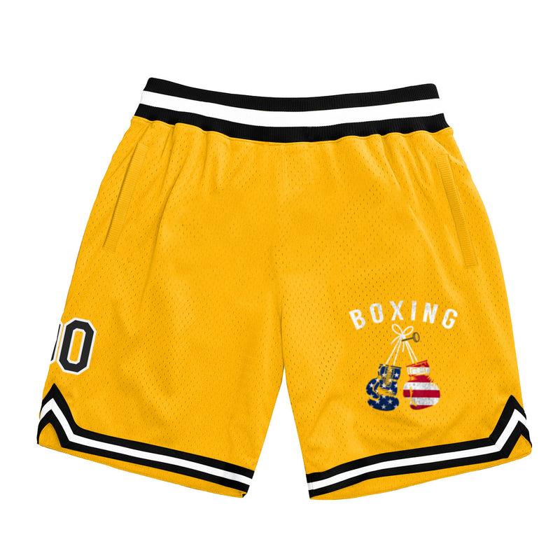 Boxing Gloves American Flag USA Classic Basketball Shorts 