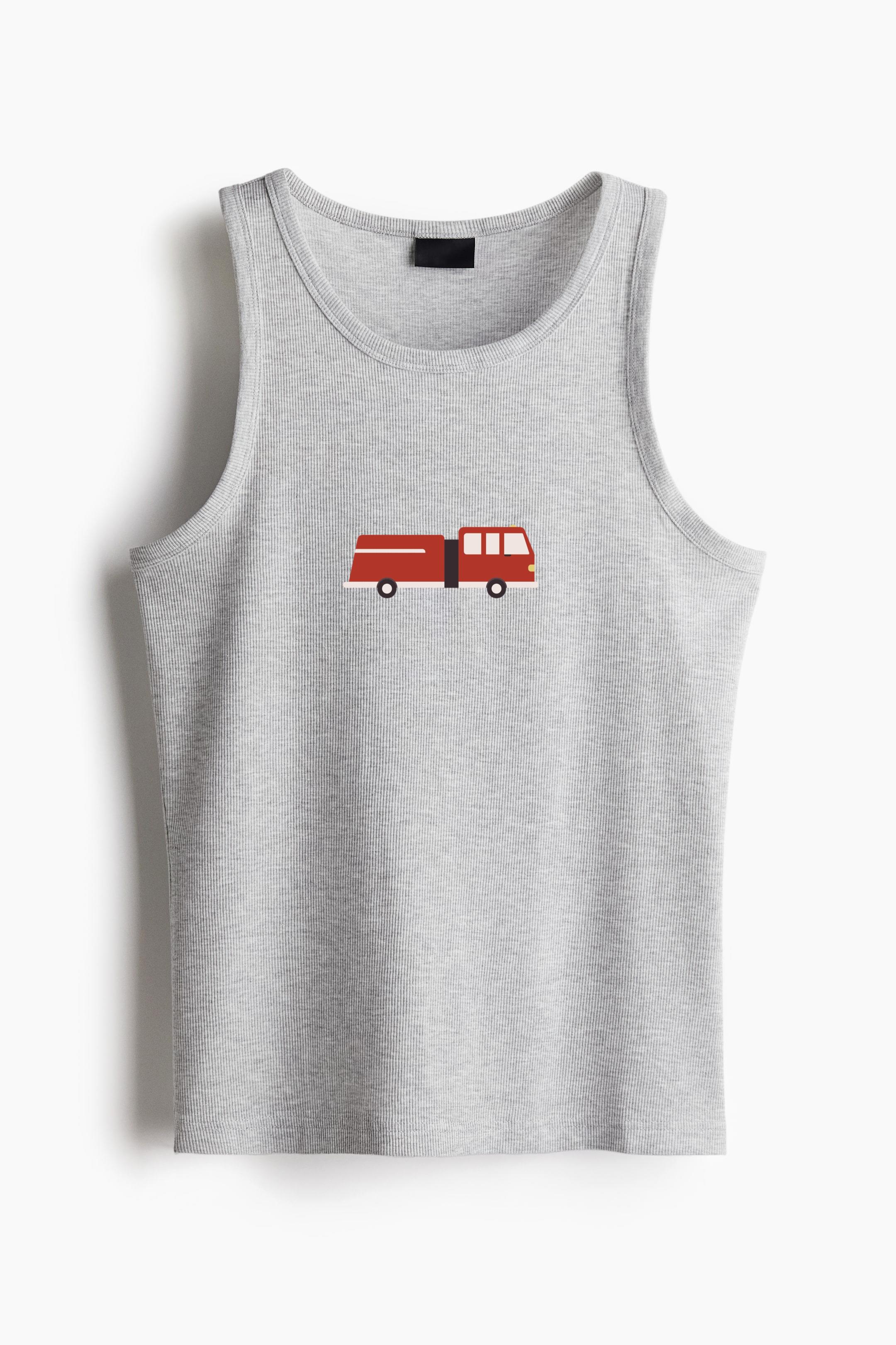 Fire Engine Colorful Icon Classic Unisex Tank Top