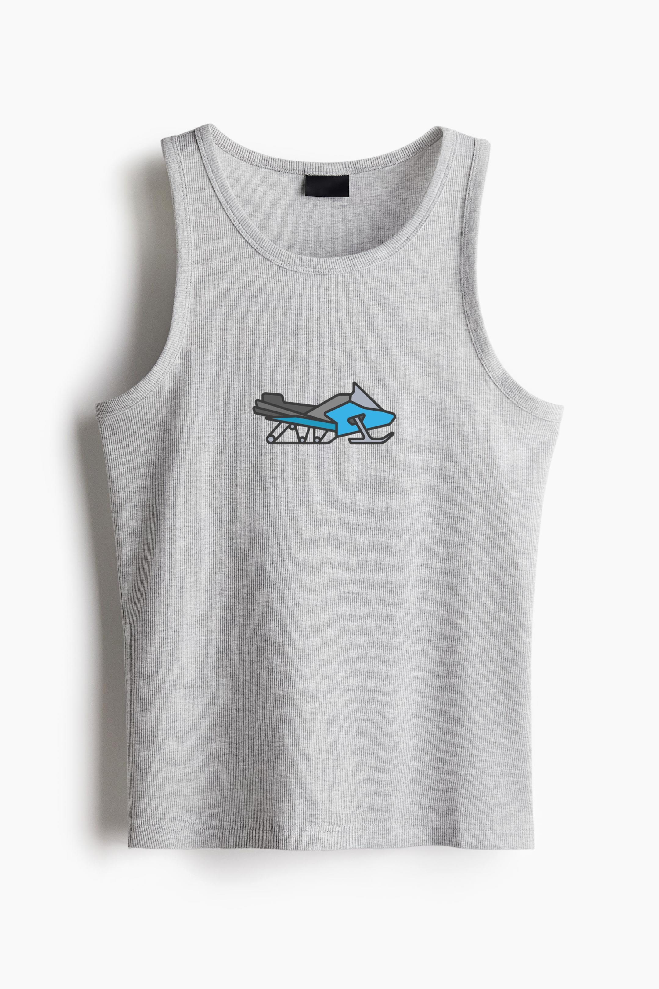 Flat Stroke Snowmobile Classic Unisex Tank Top