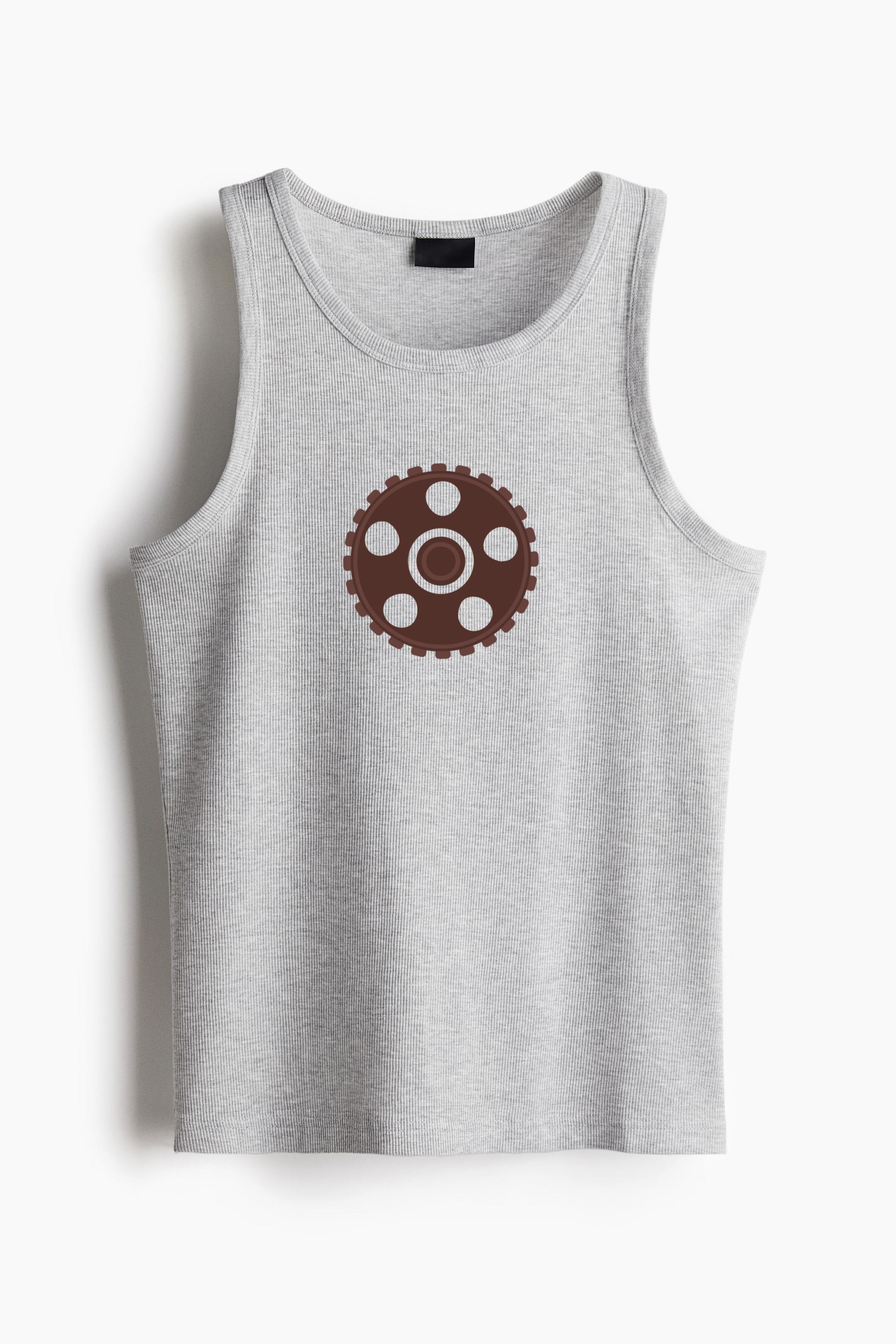 Gear Gear Wheel Cogwheel Pinion Hole Flat Classic Unisex Tank Top