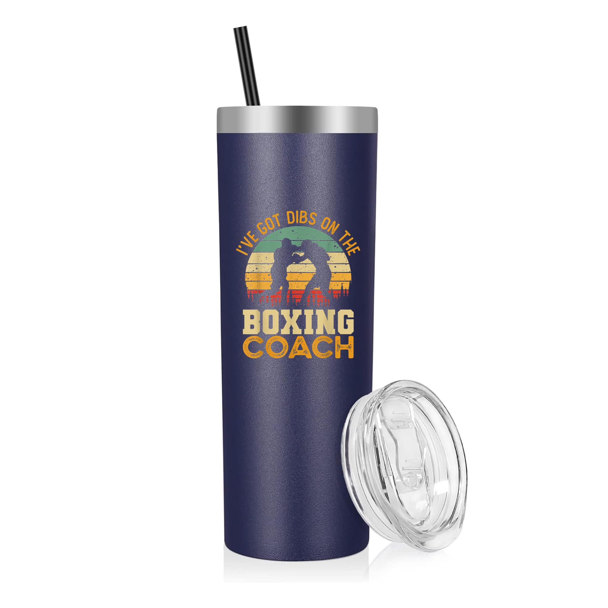 Ive Got Dibs On The Boxing Coach 20oz Stainless Steel Tumbler