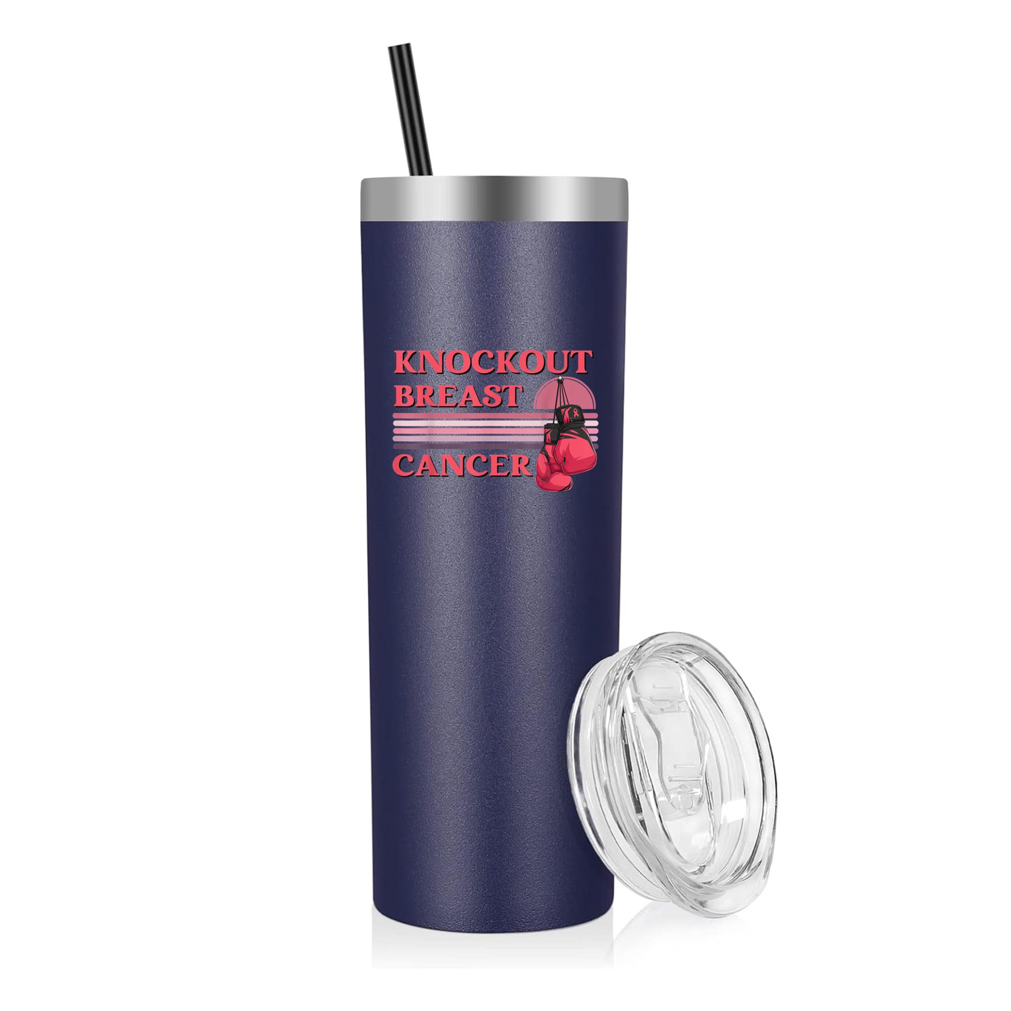 Knockout Breast Cancer Boxing 20oz Stainless Steel Tumbler
