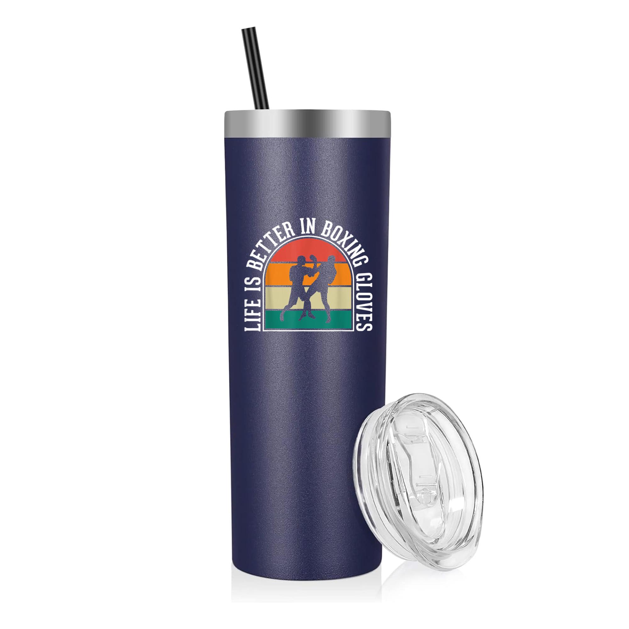 Life Is Better In Boxing 20oz Stainless Steel Tumbler