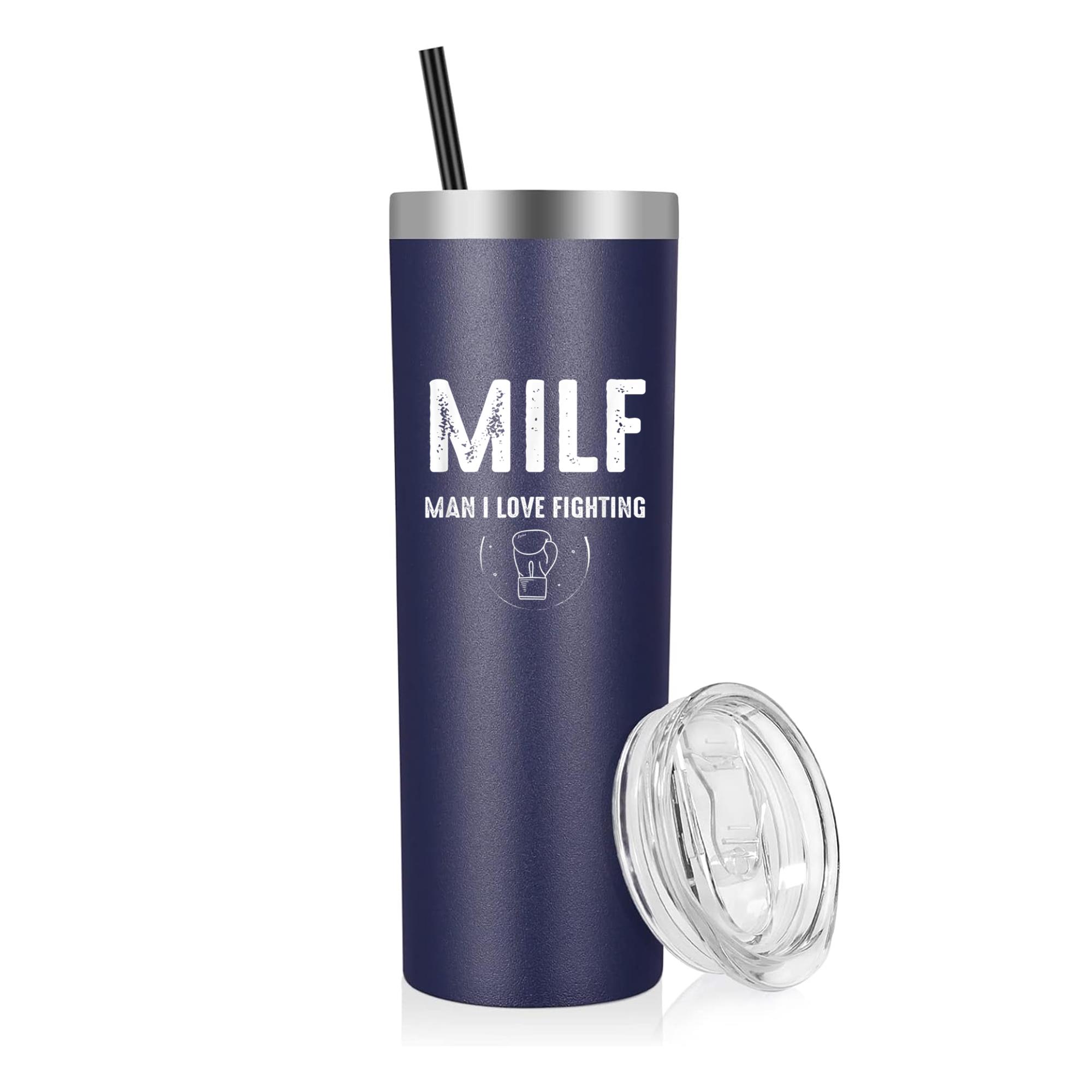 MILF Man I Love Fighting Boxing 20oz Stainless Steel Tumbler