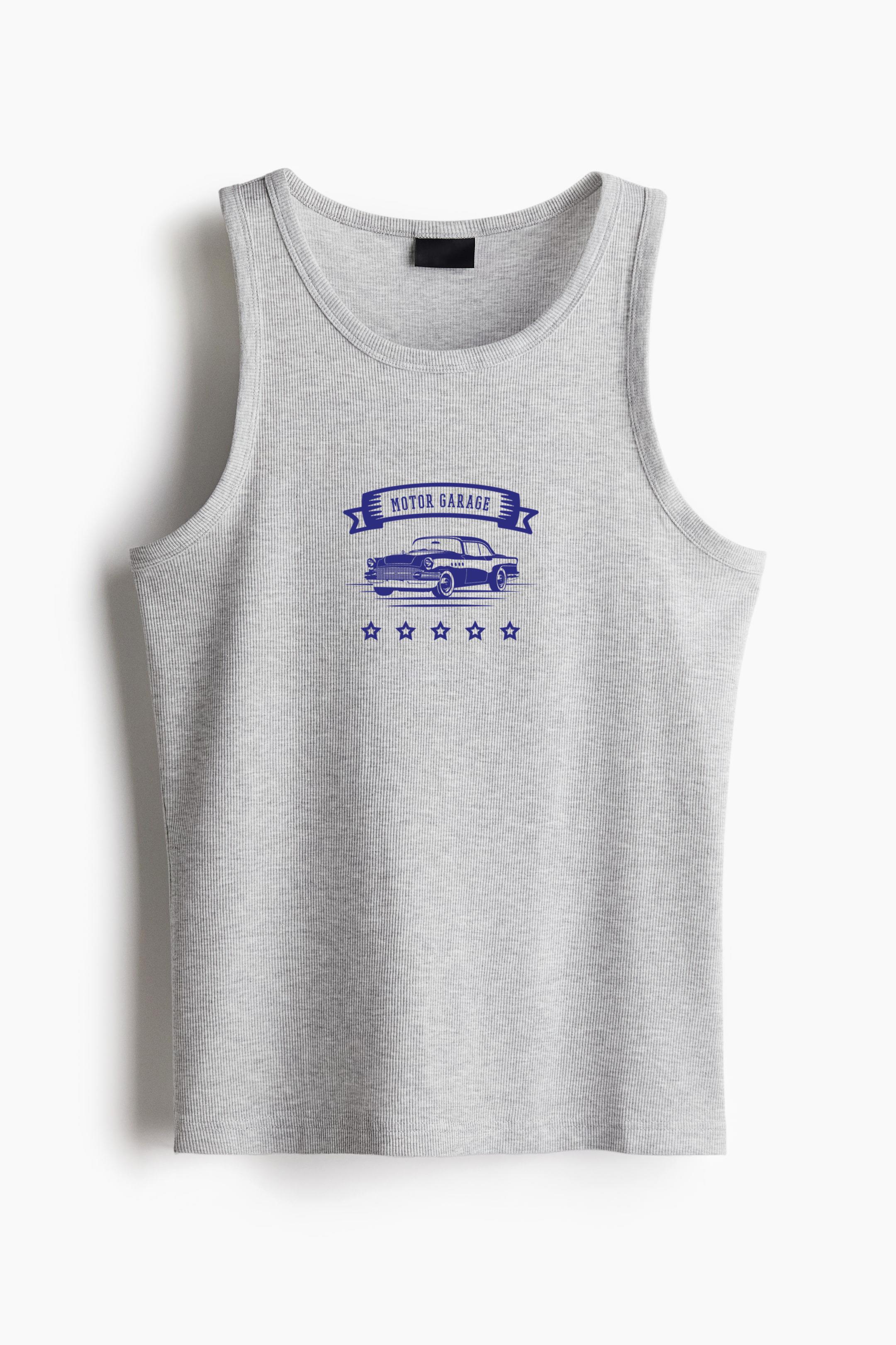 Motor Garage Retro Car Badge Classic Unisex Tank Top