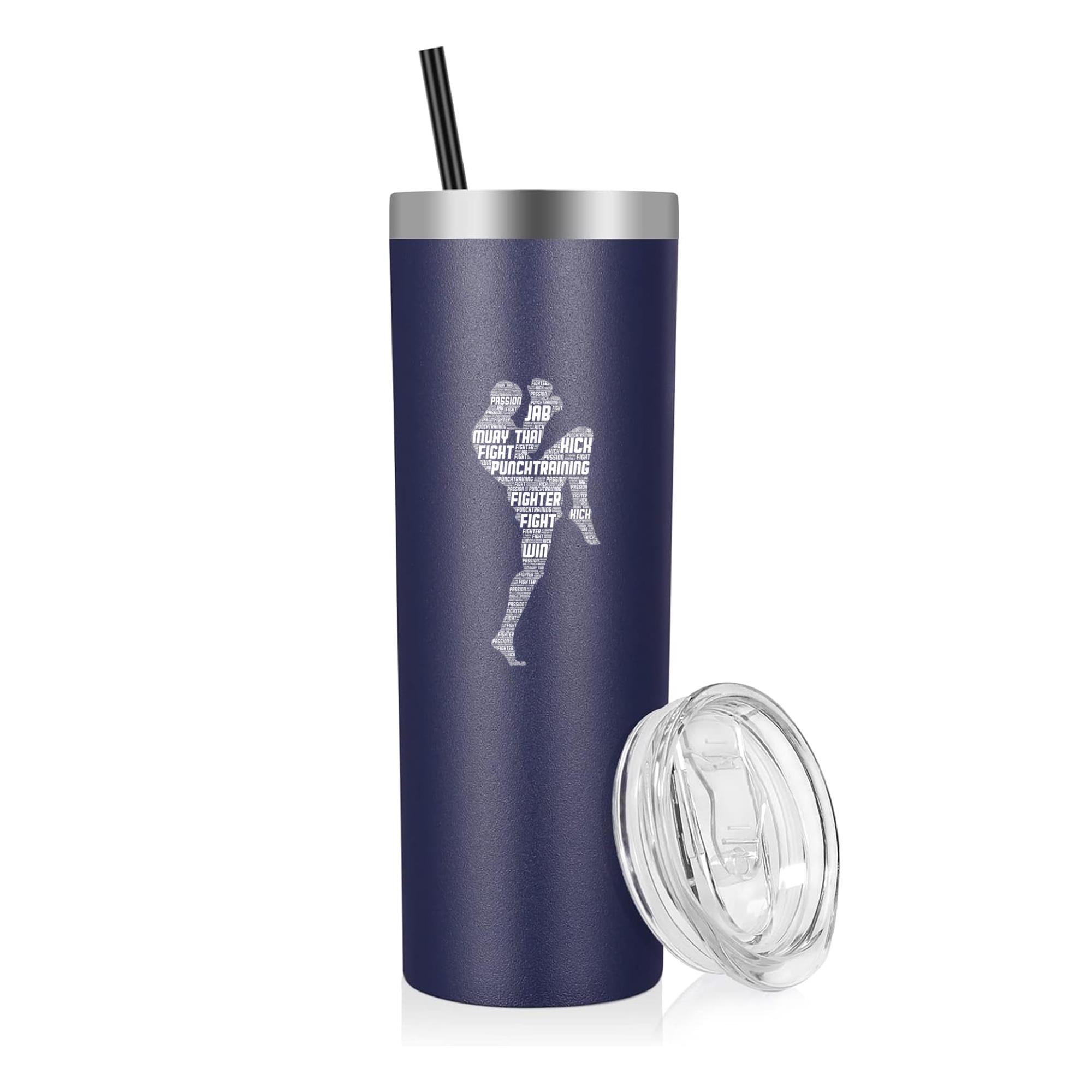 Muay Thai Boxing Vintage 20oz Stainless Steel Tumbler