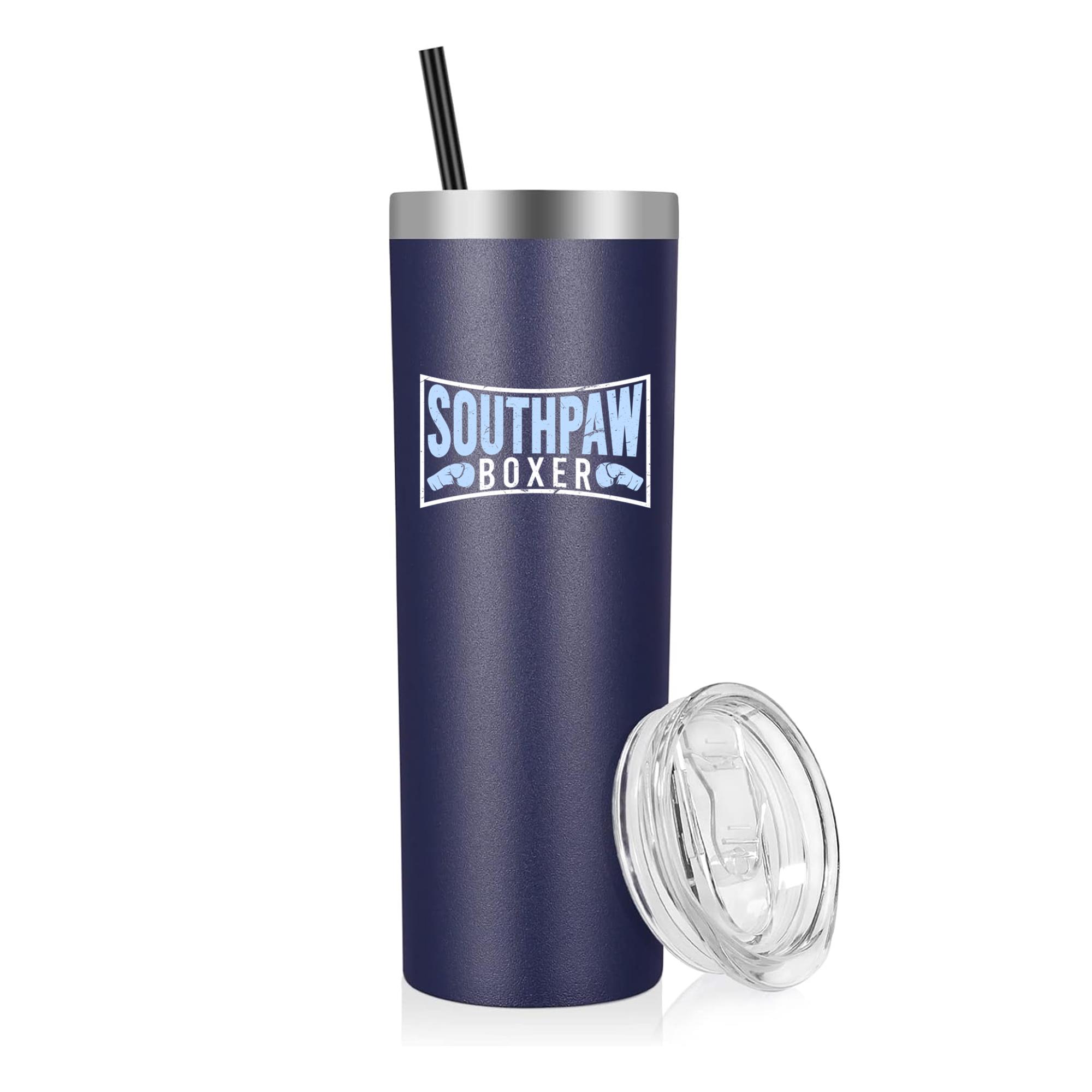 Southpaw Boxer Proud Left Handed Boxing 20oz Stainless Steel Tumbler