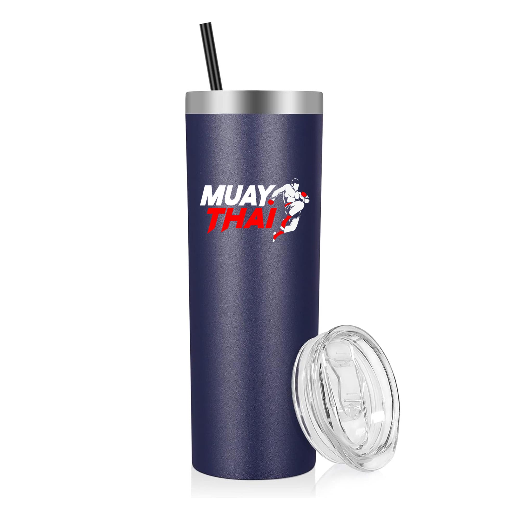 Thai Boxing Fighter Muay Thai 20oz Stainless Steel Tumbler